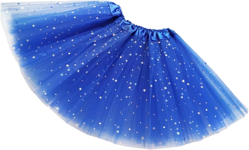 WINROLA Girls Stars Sequins Tutu Skirt Princess Ballet Dance Tutu Dress 3 Layered Halloween Christmas Tutu - Image 4